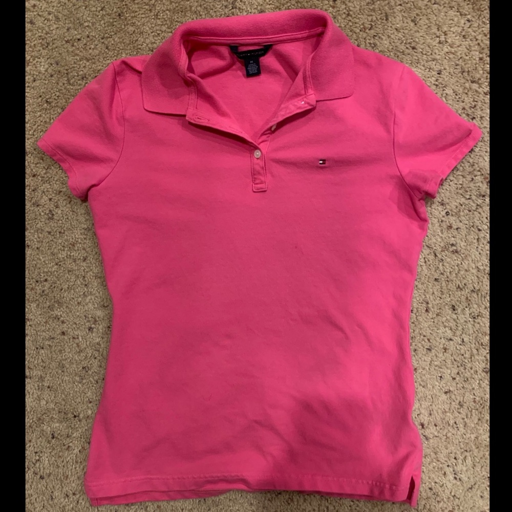 Tommy Hilfiger Pink Polo Shirt